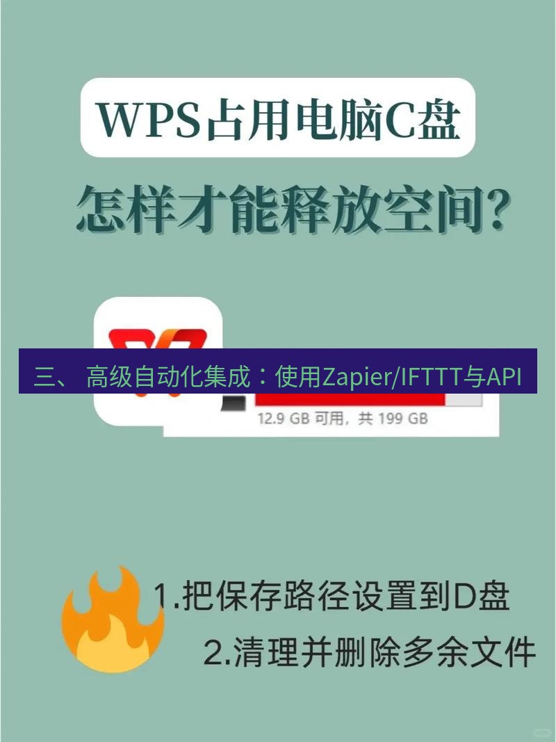 wps 三、 高级自动化集成：使用Zapier/IFTTT与API