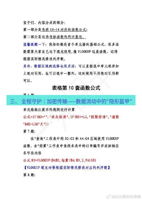 wps 三、 全程守护：加密传输——数据流动中的“隐形盔甲”