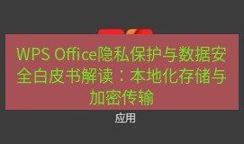 wps WPS Office隐私保护与数据安全白皮书解读：本地化存储与加密传输