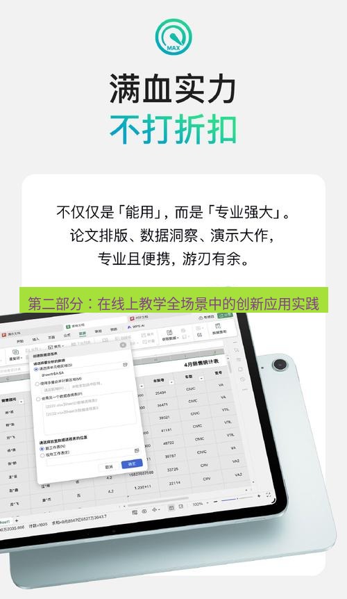 wps 第二部分：在线上教学全场景中的创新应用实践