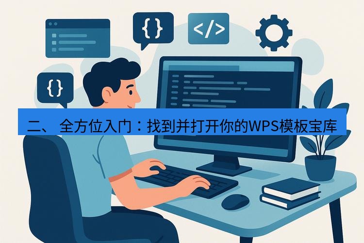 wps 二、 全方位入门：找到并打开你的WPS模板宝库