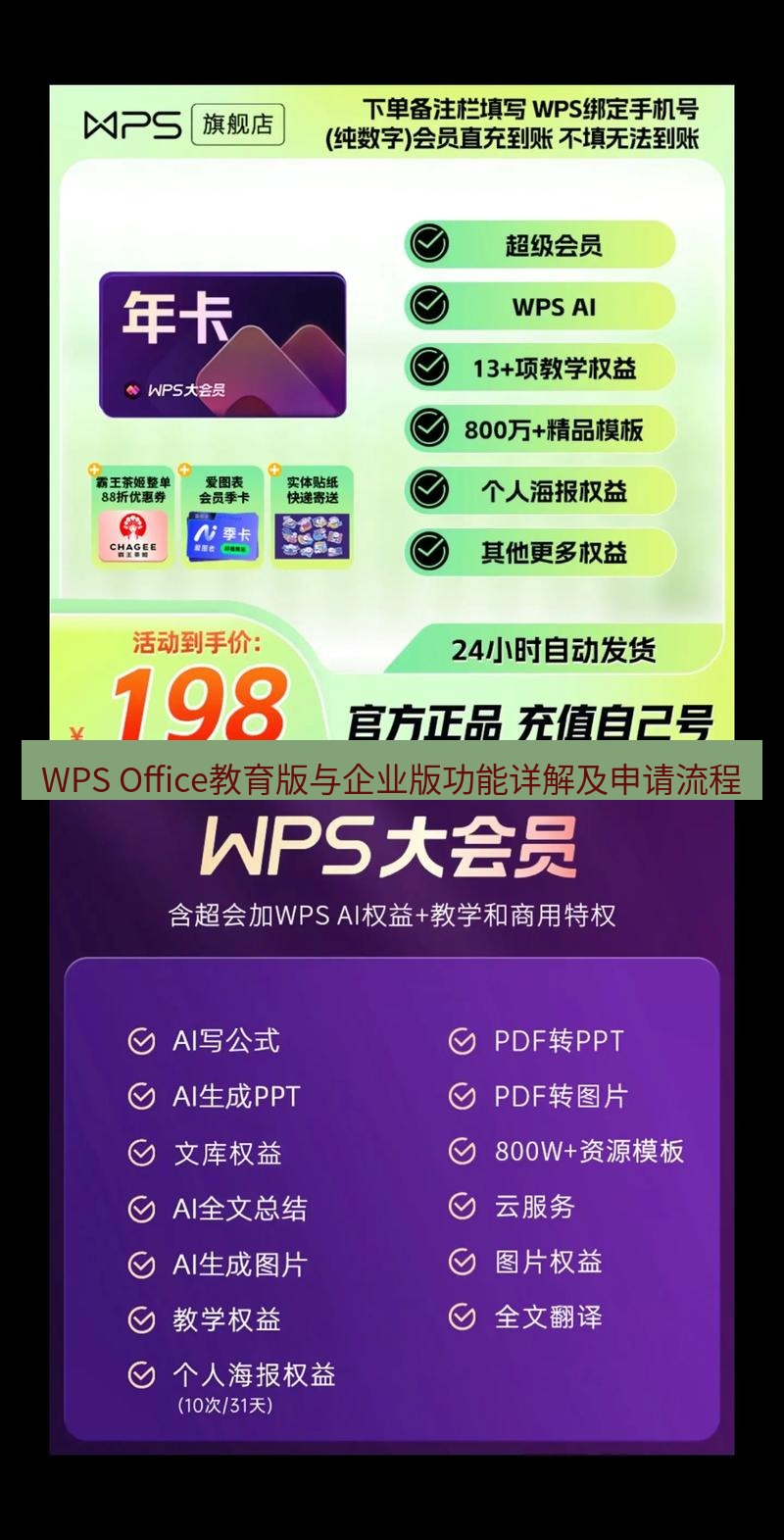 wps WPS Office教育版与企业版功能详解及申请流程