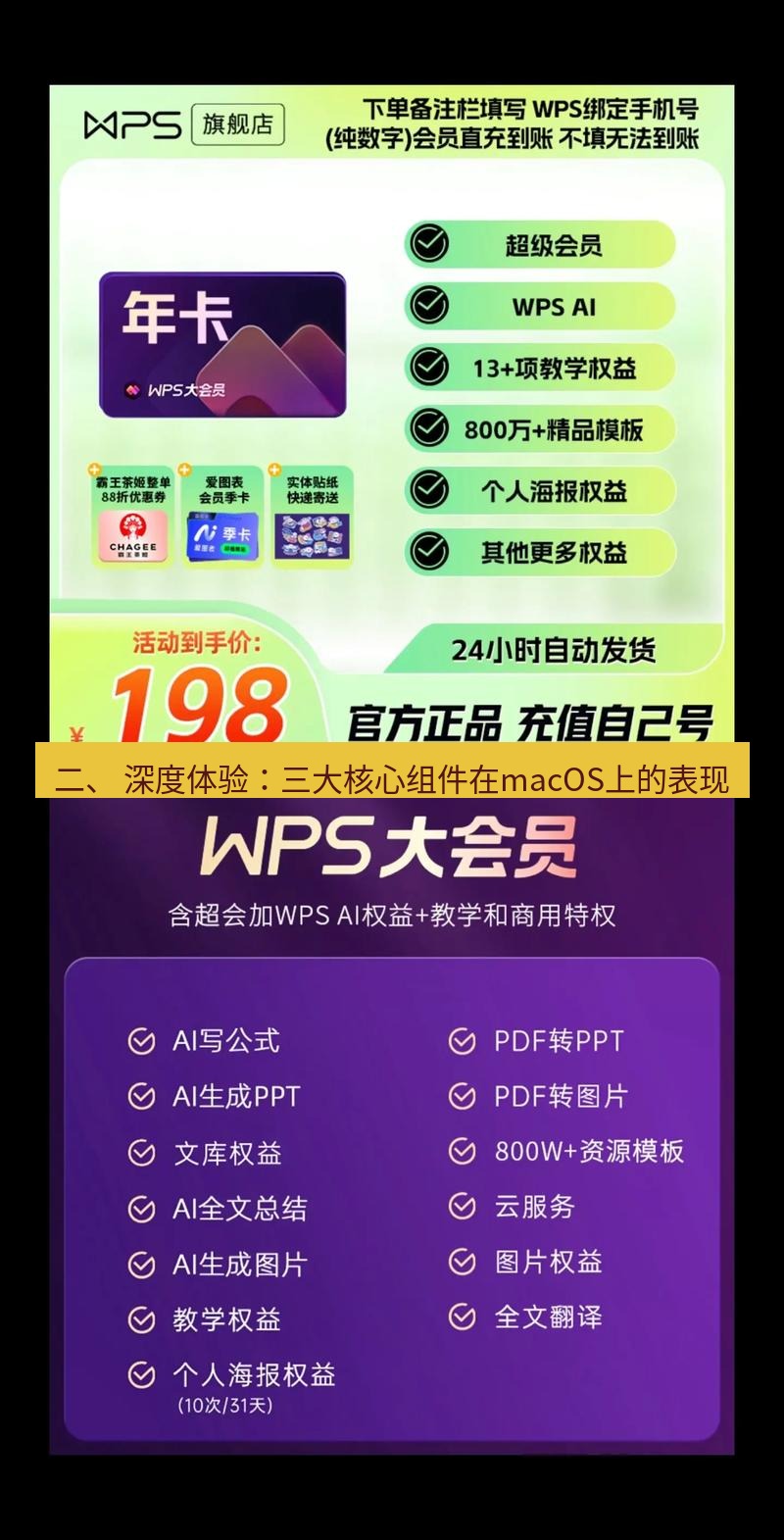wps 二、 深度体验：三大核心组件在macOS上的表现