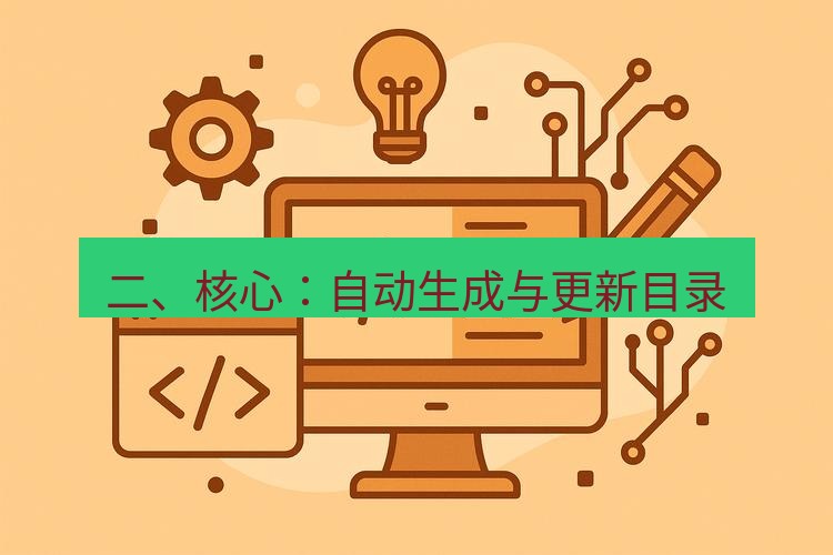 wps 二、核心：自动生成与更新目录