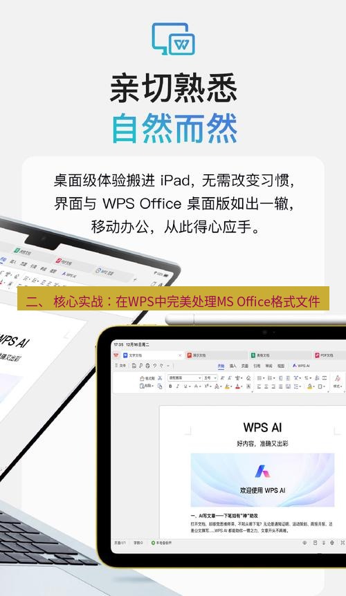 wps 二、 核心实战：在WPS中完美处理MS Office格式文件