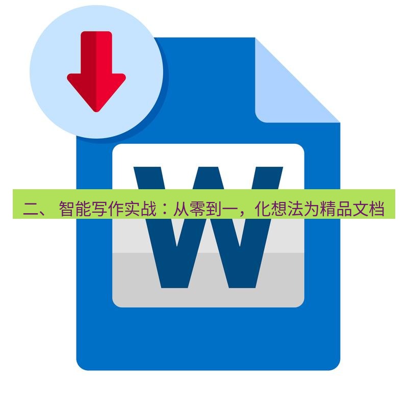 wps 二、 智能写作实战：从零到一，化想法为精品文档