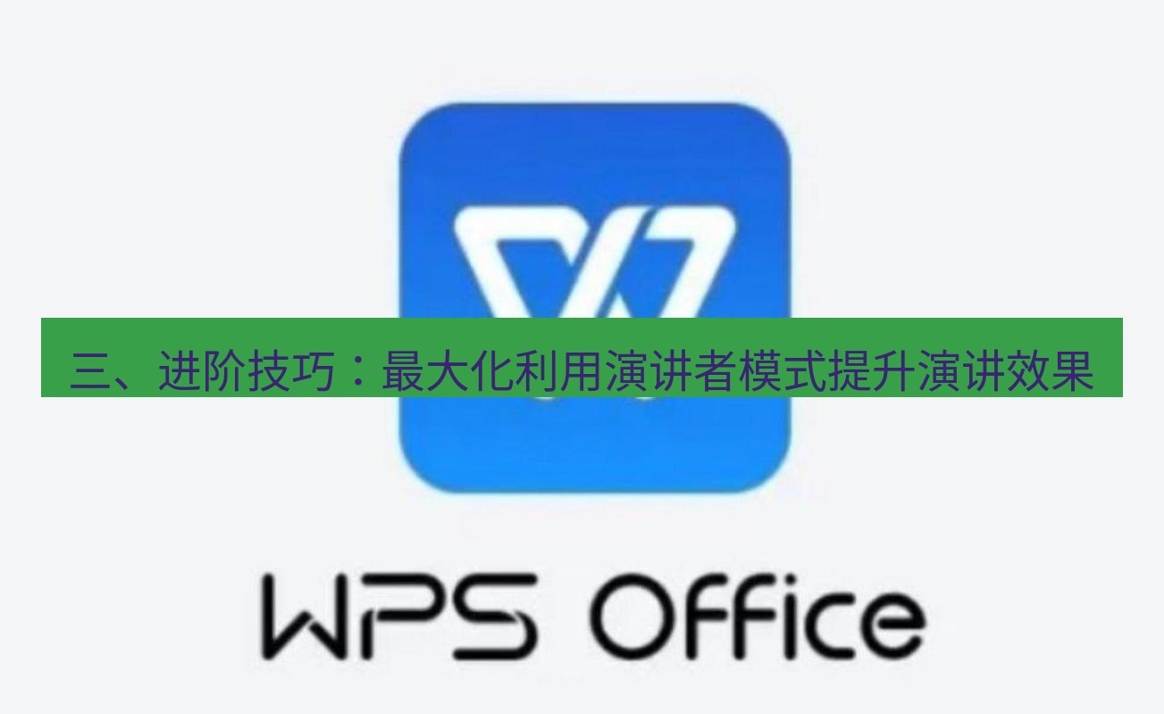 wps 三、进阶技巧：最大化利用演讲者模式提升演讲效果