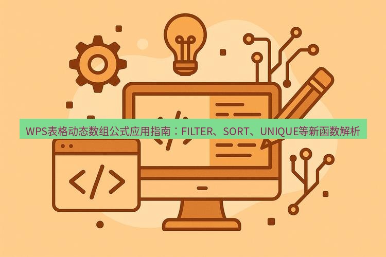 wps WPS表格动态数组公式应用指南：FILTER、SORT、UNIQUE等新函数解析