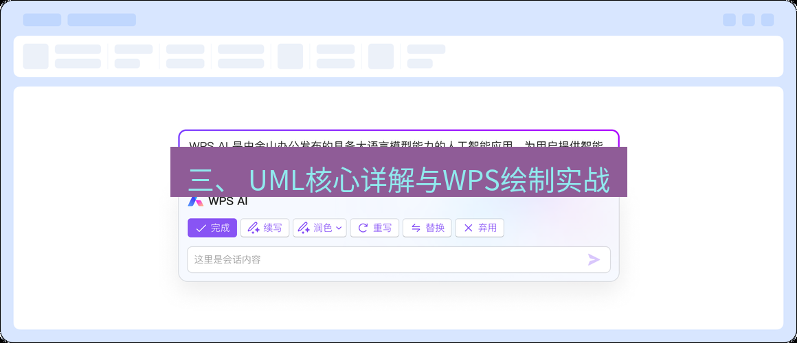 wps 三、 UML核心详解与WPS绘制实战