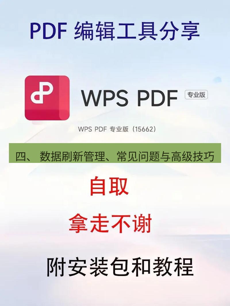 wps 四、 数据刷新管理、常见问题与高级技巧