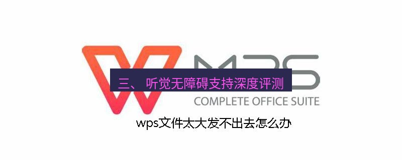 wps 三、 听觉无障碍支持深度评测