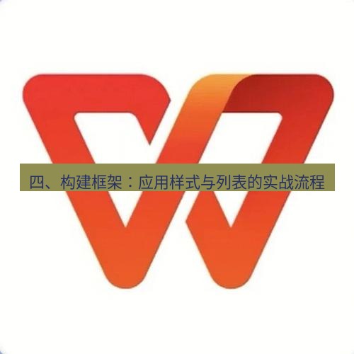 wps 四、构建框架：应用样式与列表的实战流程