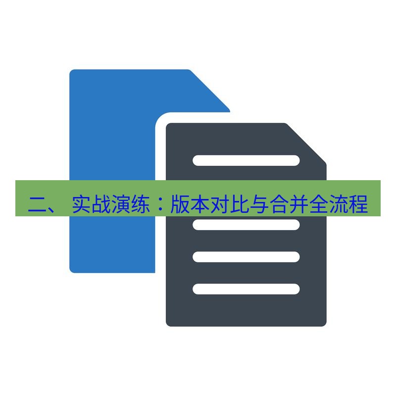 wps 二、 实战演练：版本对比与合并全流程