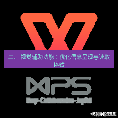 wps 二、 视觉辅助功能：优化信息呈现与读取体验