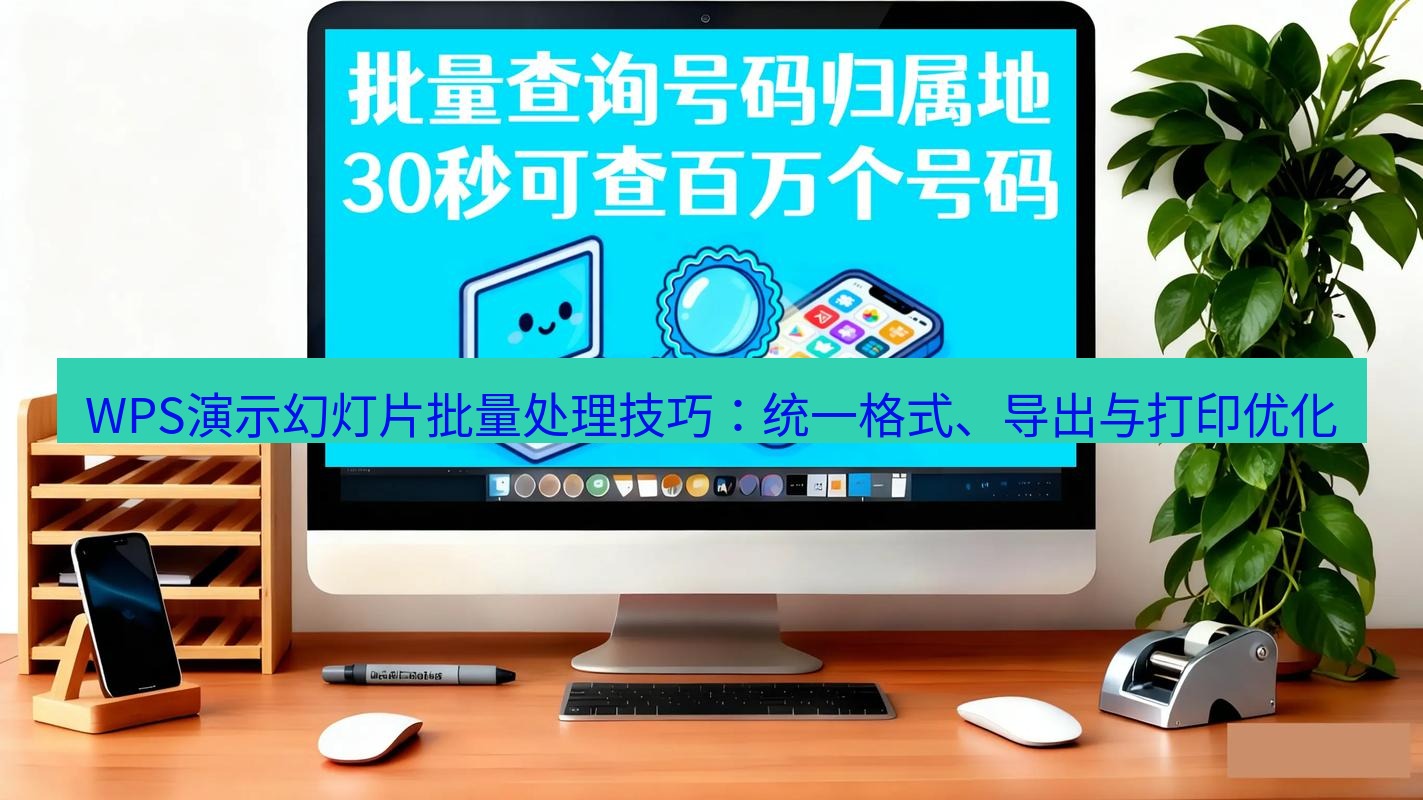 wps WPS演示幻灯片批量处理技巧：统一格式、导出与打印优化