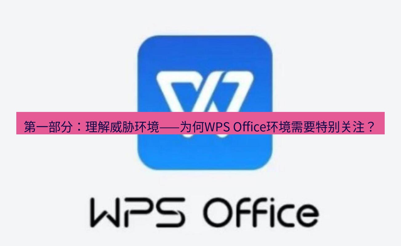 wps 第一部分：理解威胁环境——为何WPS Office环境需要特别关注？