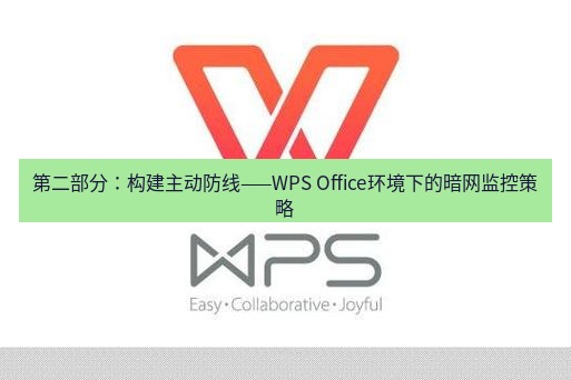 wps 第二部分：构建主动防线——WPS Office环境下的暗网监控策略